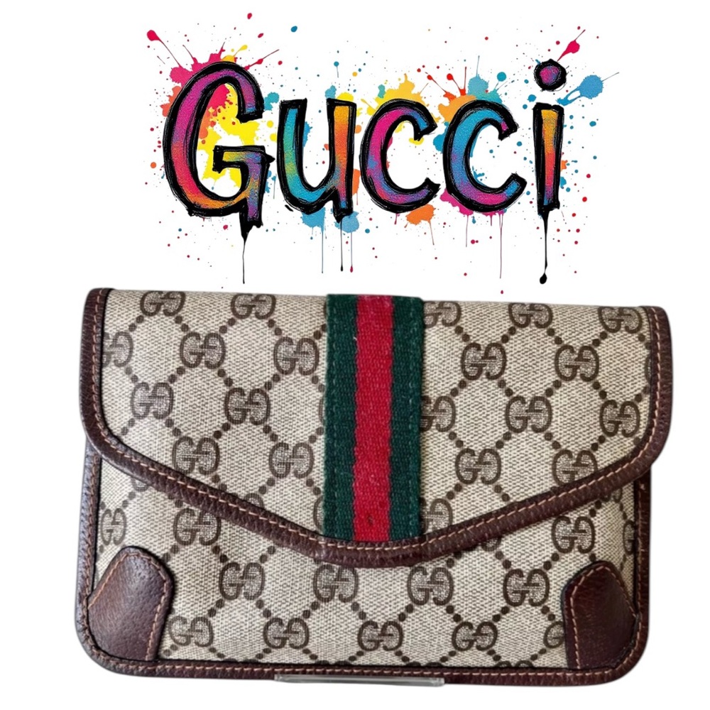 Ladies Gucci clutch/pouch bag sherryline. Vintage